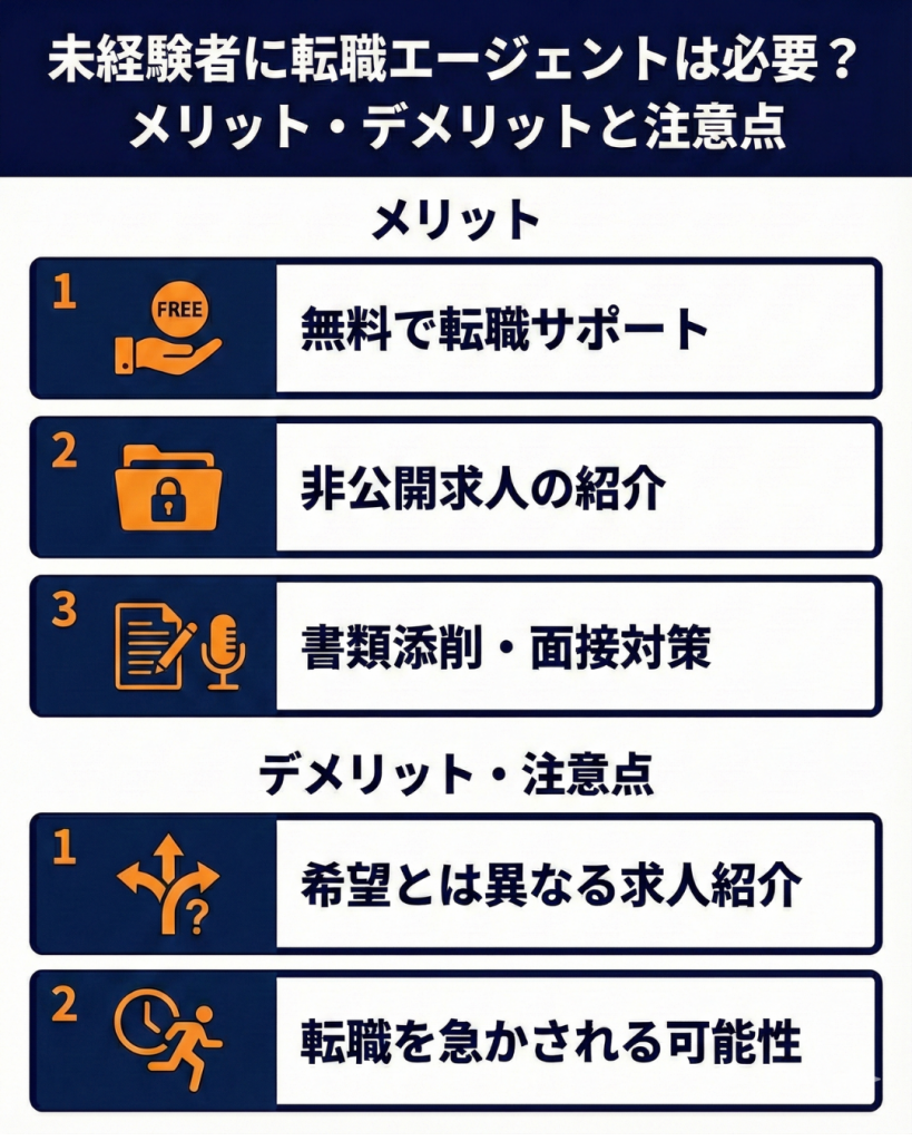 未経験者に転職エージェントは必要?メリット・デメリットと注意点