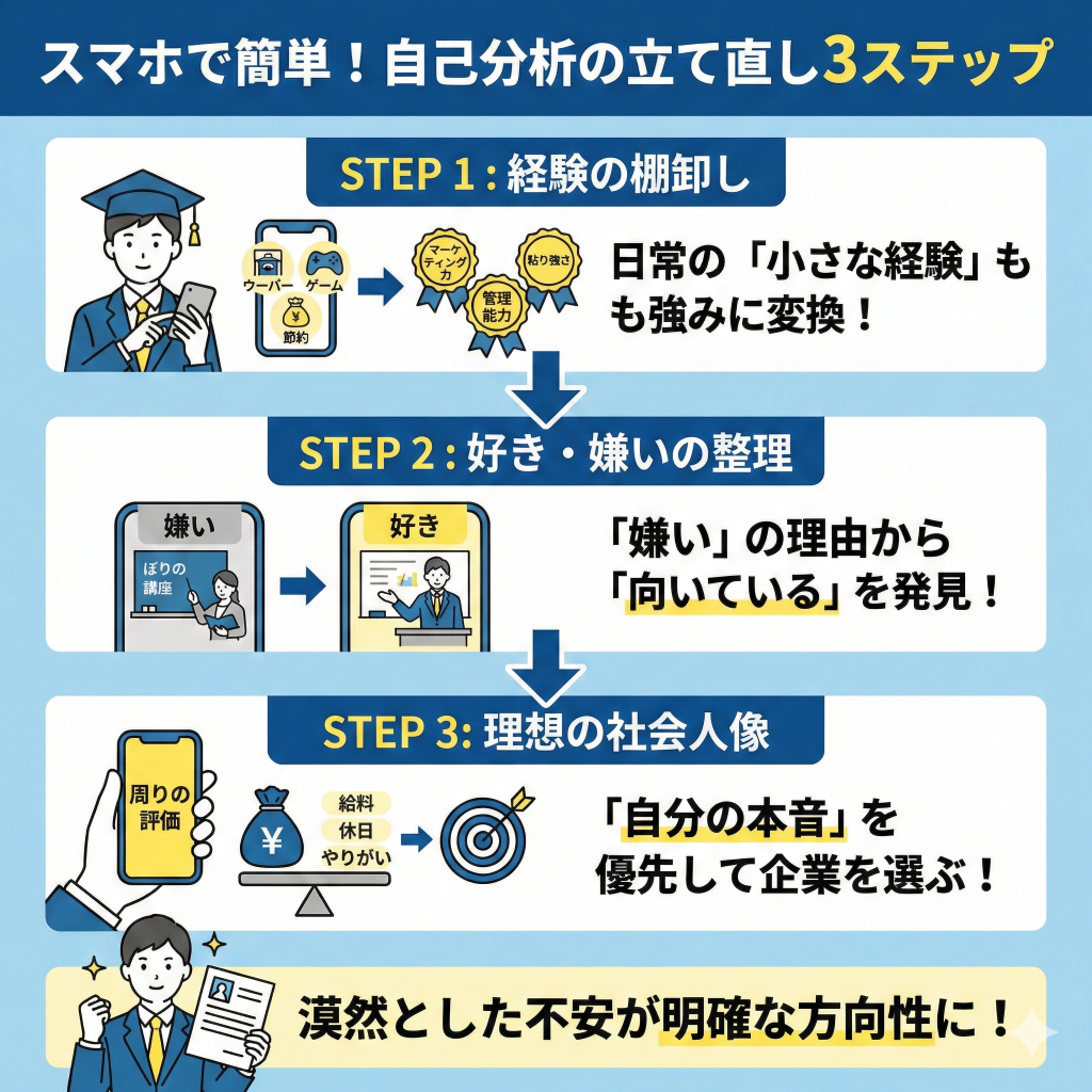 自己分析の立て直しで働き方を考える方法