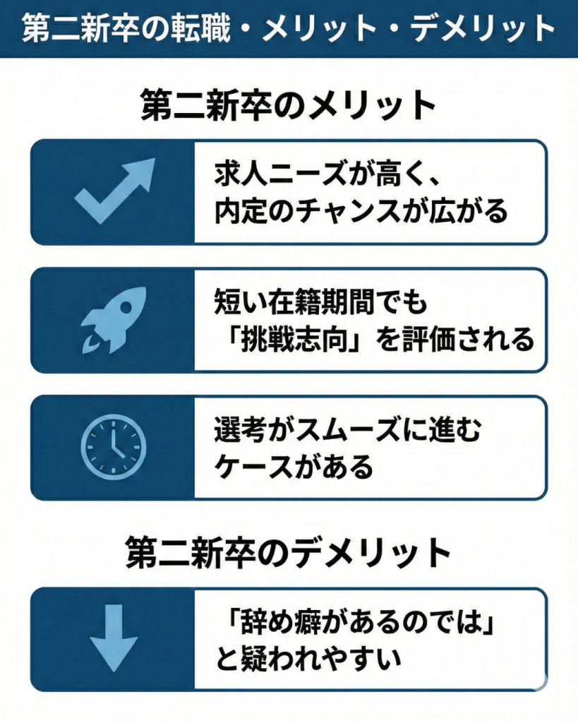 第二新卒の転職・メリット・デメリット