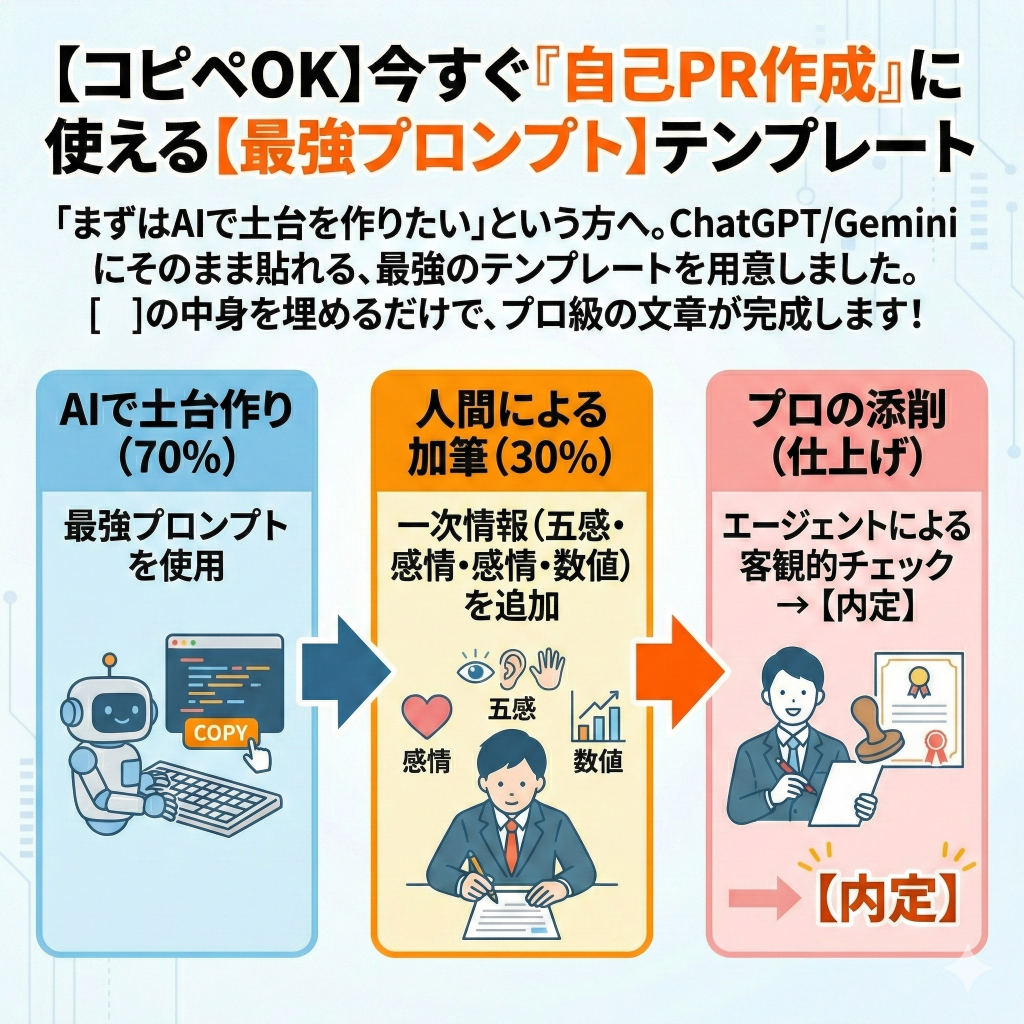 最強プロンプトを使った自己PR作成フロー