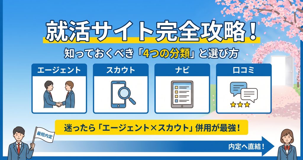 就活サイトおすすめ比較ランキング11選！新卒が登録すべきサイトを徹底解説