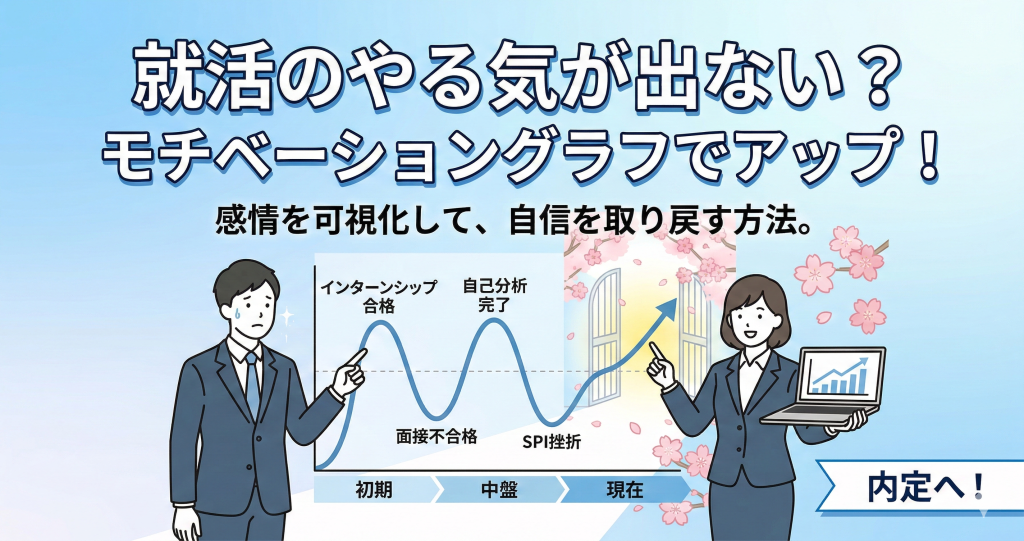 就活のやる気が出ない?モチベーショングラフでアップさせる方法