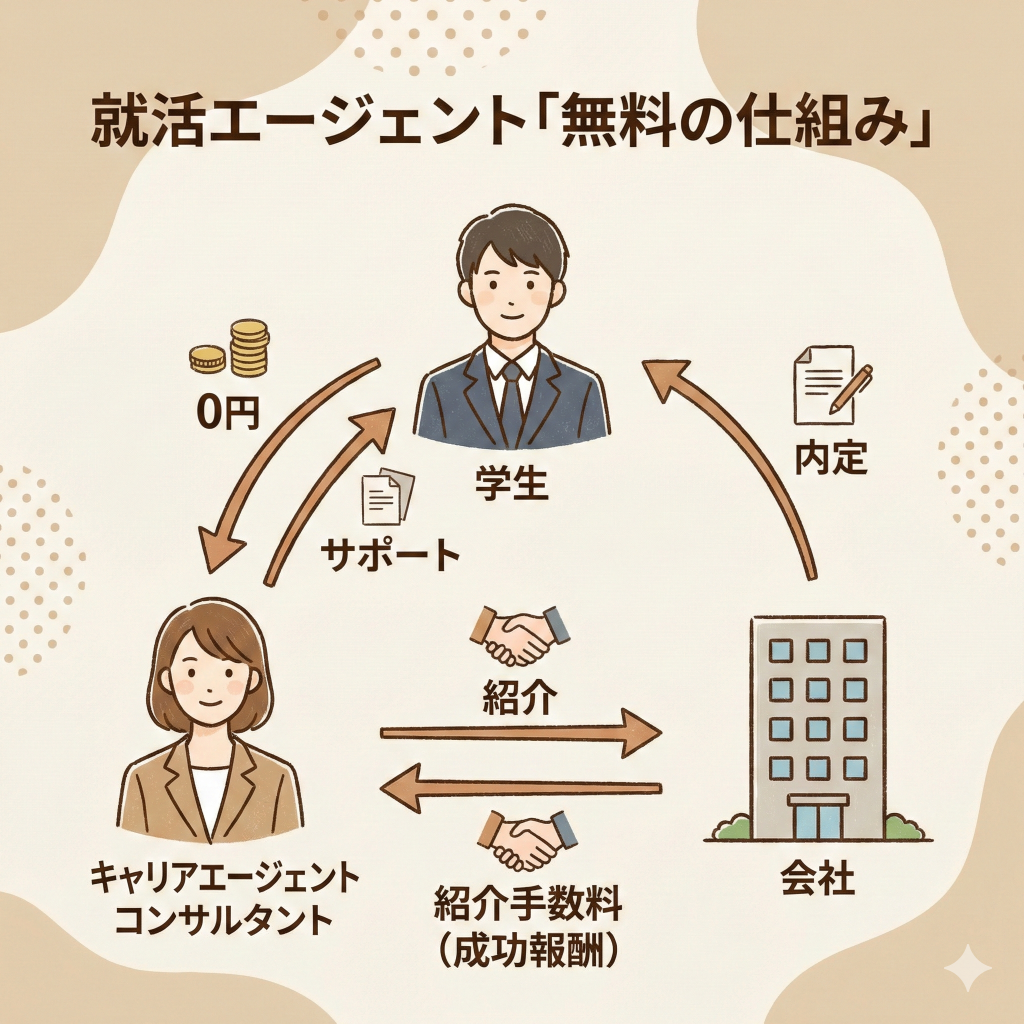 就活エージェントが「完全無料」である法的根拠と仕組み