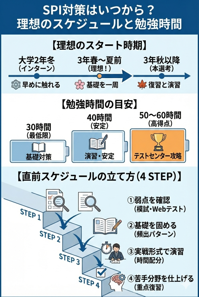 2027卒】SPI対策はいつから？テストセンター・言語・非言語の攻略と