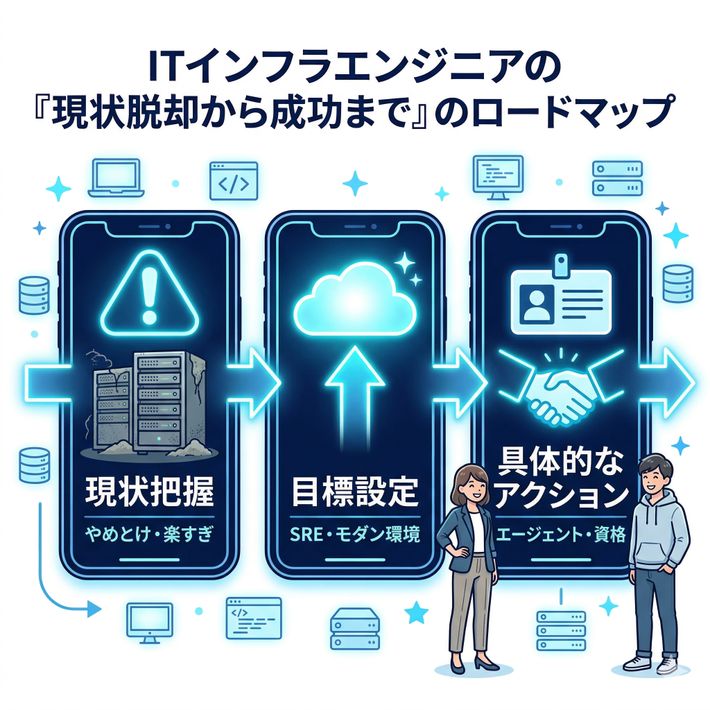 ITインフラエンジニアの「現状脱却から成功まで」のロードマップ