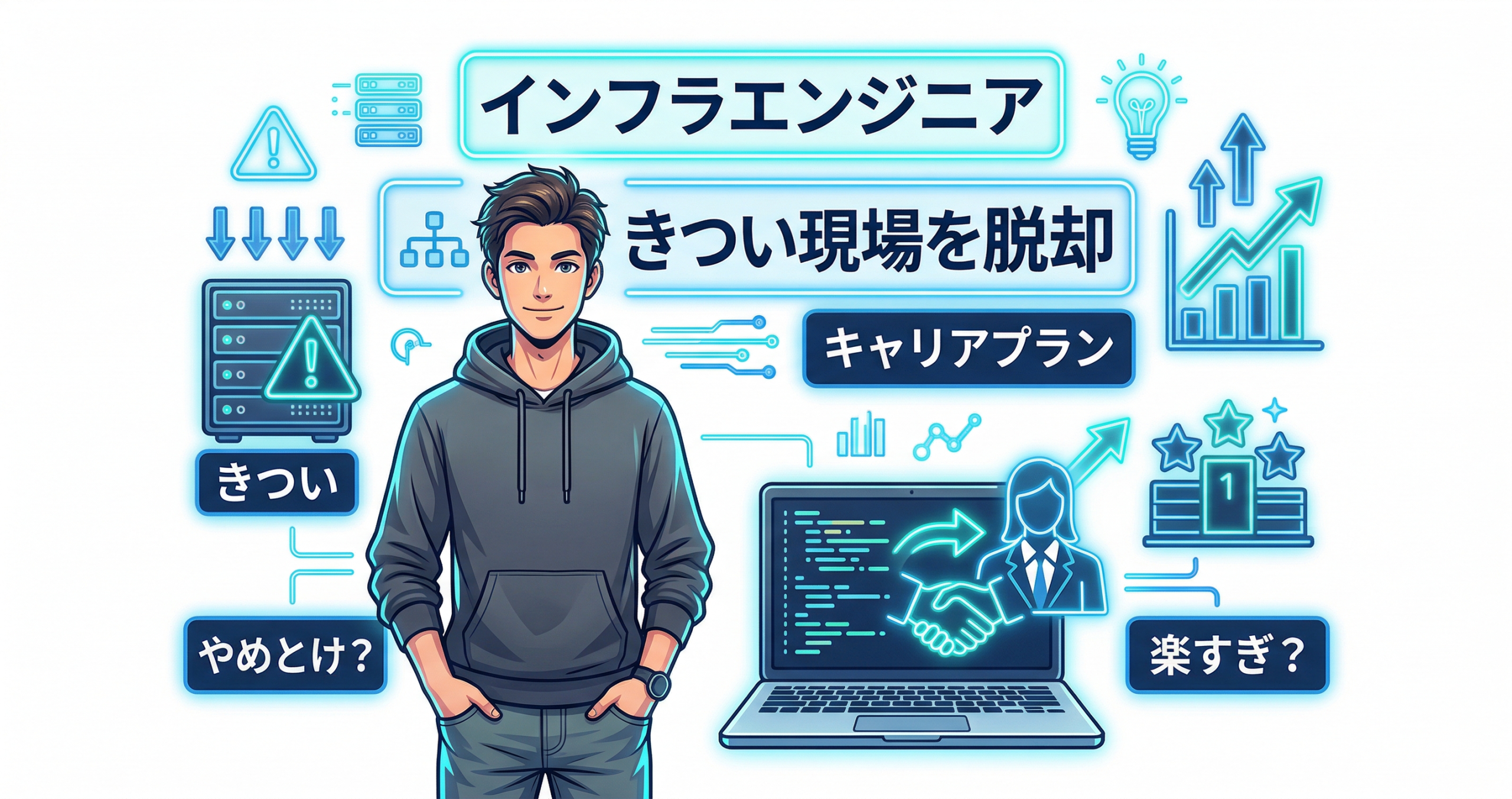 インフラエンジニアはやめとけ？楽すぎ？きつい現場を脱却するキャリアプラン