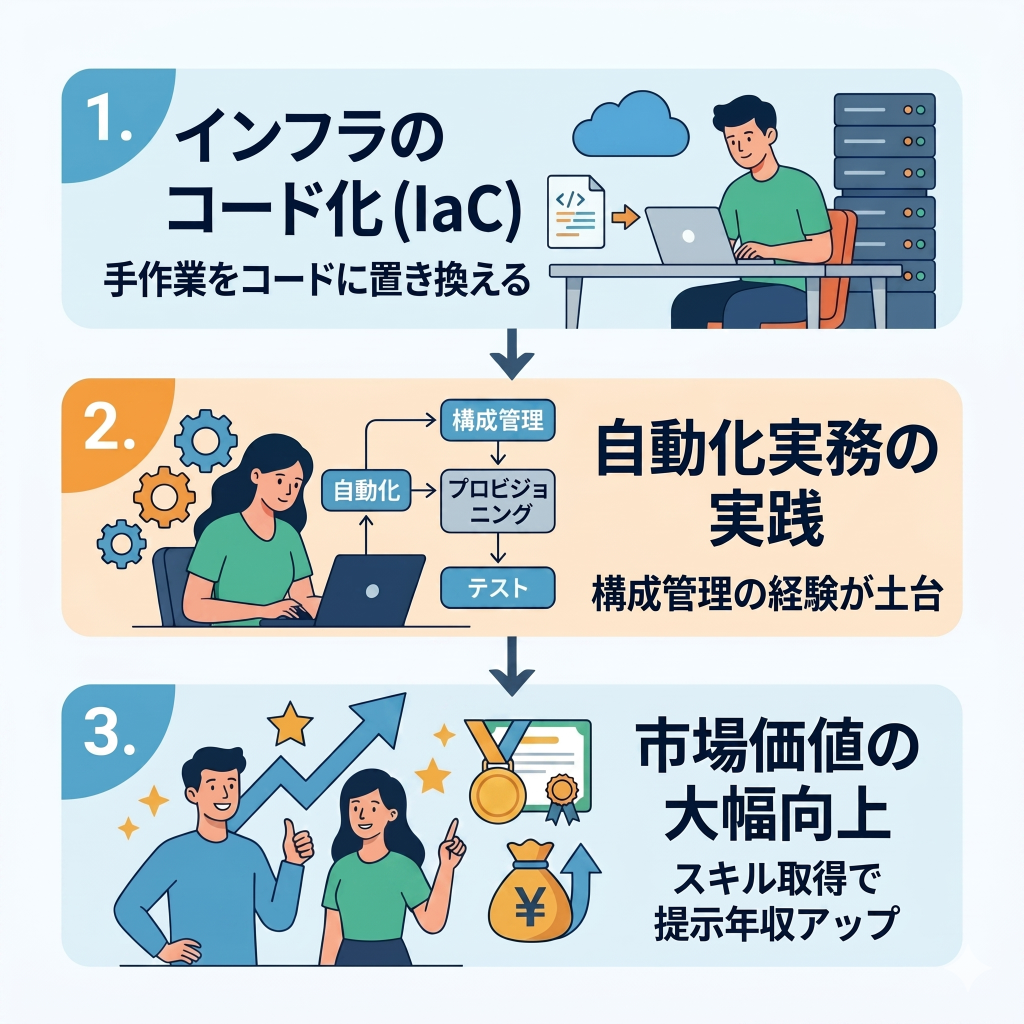【Step2】インフラのコード化（IaC：Terraform/Ansible）の導入と自動化実務