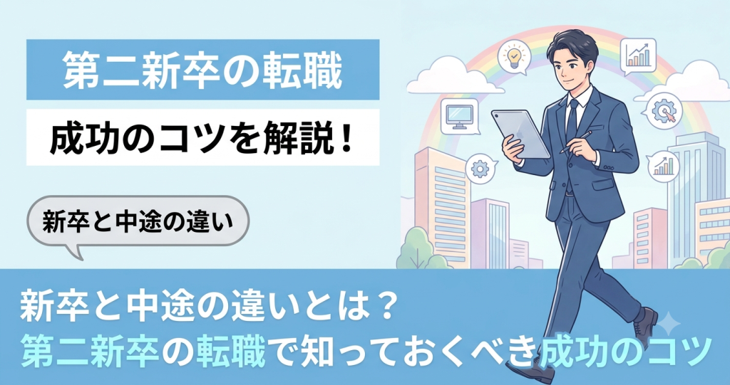 新卒と中途の違いとは?第二新卒の転職で知っておくべき成功のコツ