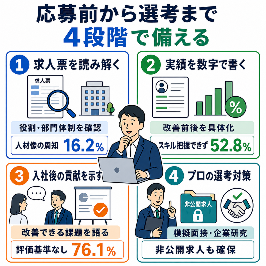 難しい社内SEの転職を成功させる4つのポイント