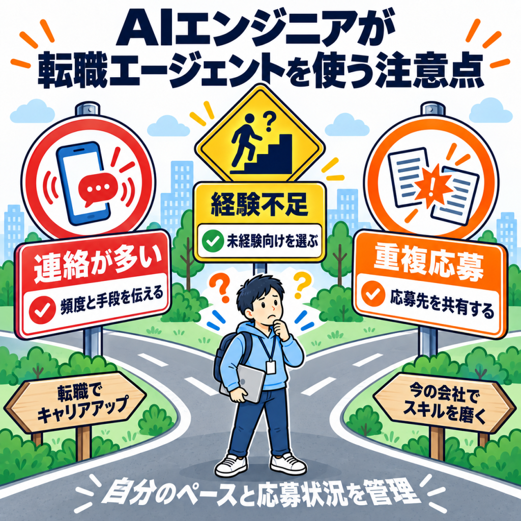AIエンジニアが転職エージェントを使うときの3つの注意点