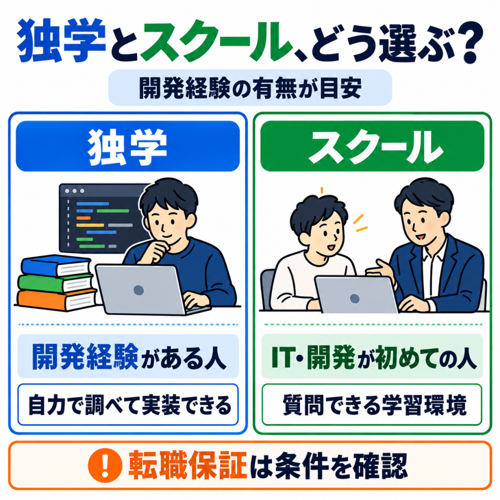 AIエンジニア未経験の学習｜独学とスクールの選び方