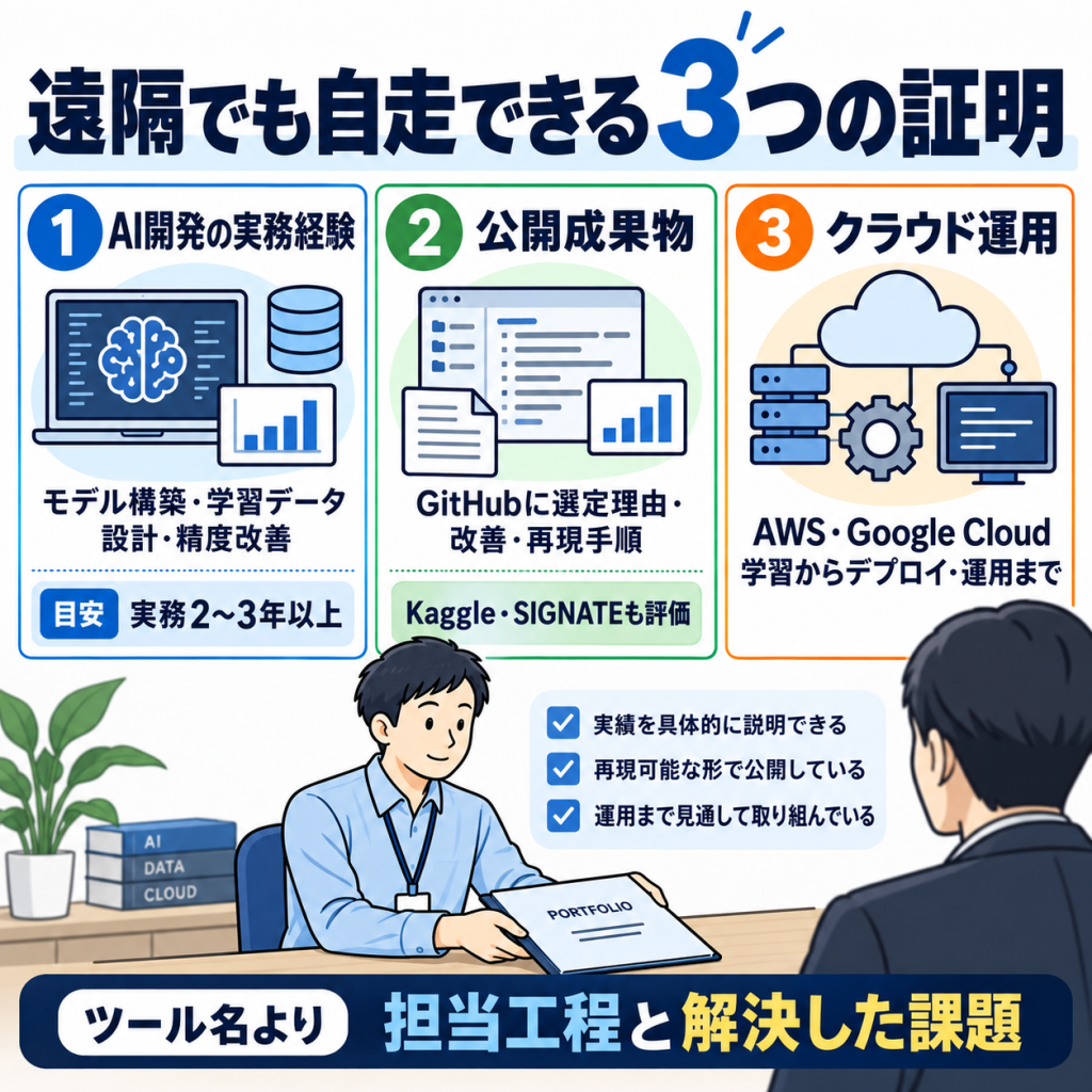 AIエンジニアがフルリモートで採用されやすい3つの条件