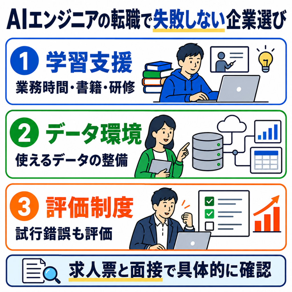 AIエンジニアの転職で失敗しない企業選び
