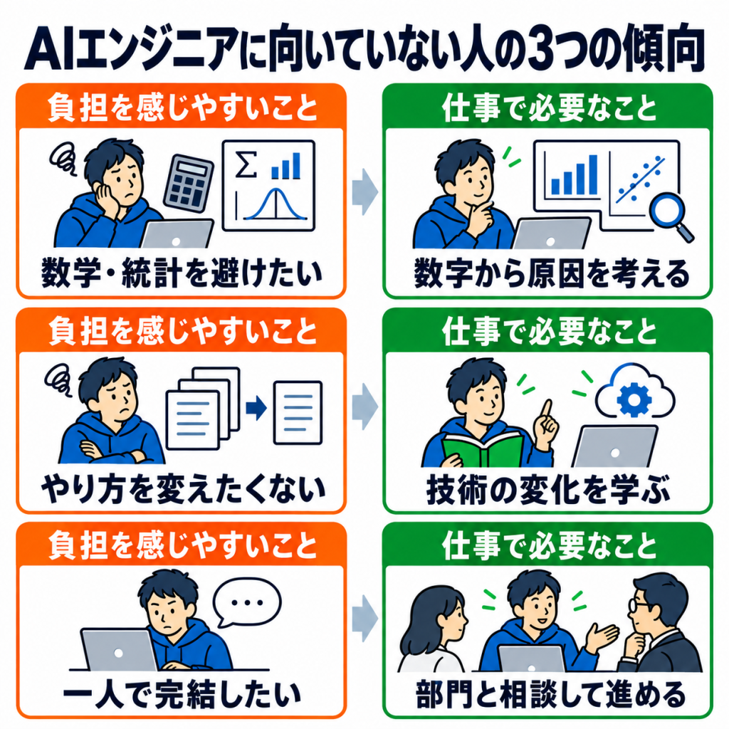 AIエンジニアはやめとけ？向いていない人の性格3つ