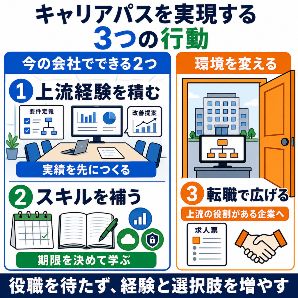 社内SEがキャリアパスを実現するためのポイント