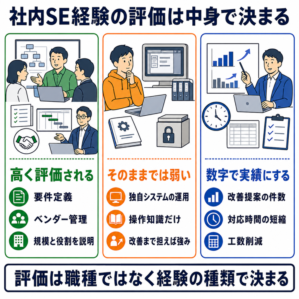 社内SEの経験は転職市場でどう評価されるのか