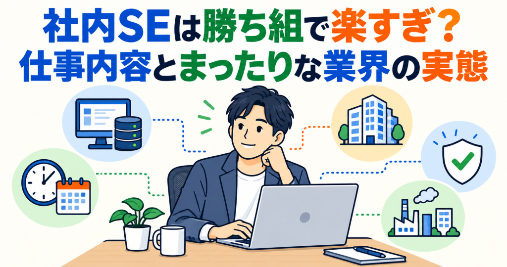 社内SEは勝ち組で楽すぎ?仕事内容とまったりな業界の実態