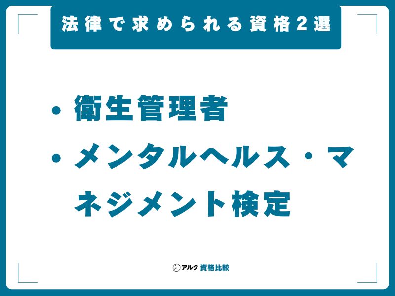 【企業に設置義務あり】法律で求められる資格2選