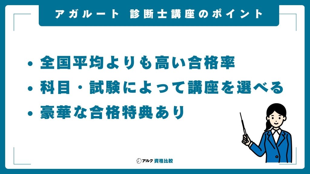 アガルートの中小企業診断士講座の概要