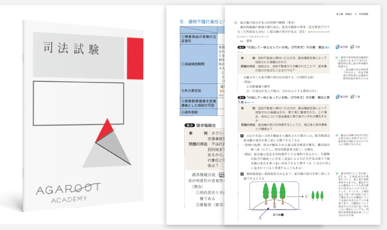 アガルート司法試験・予備試験講座のテキスト