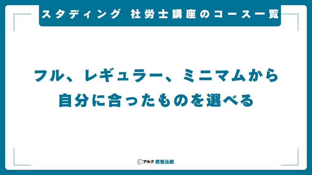 スタディング社労士講座の価格とおすすめのコース一覧