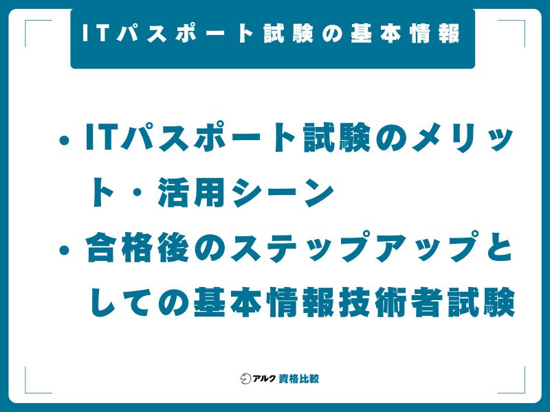 ITパスポート試験の基本情報
