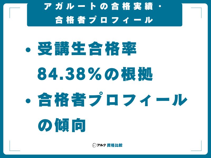 アガルート 合格実績 合格者 プロフィール
