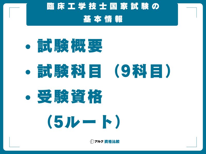 臨床工学技士国家試験の基本情報