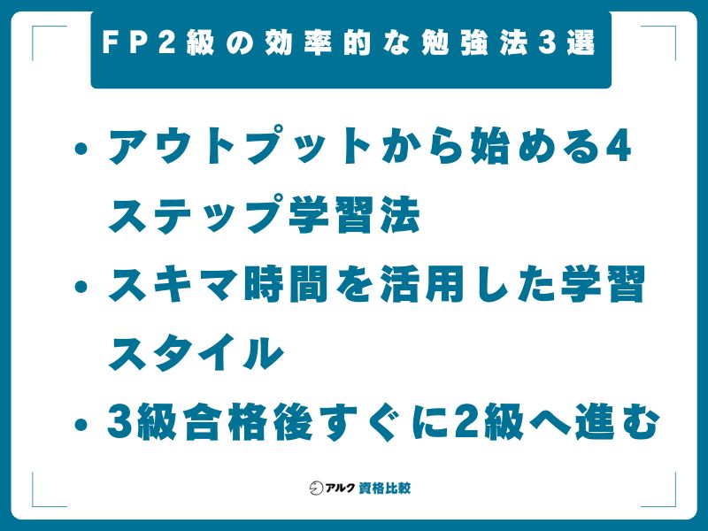 FP2級の効率的な勉強法3選