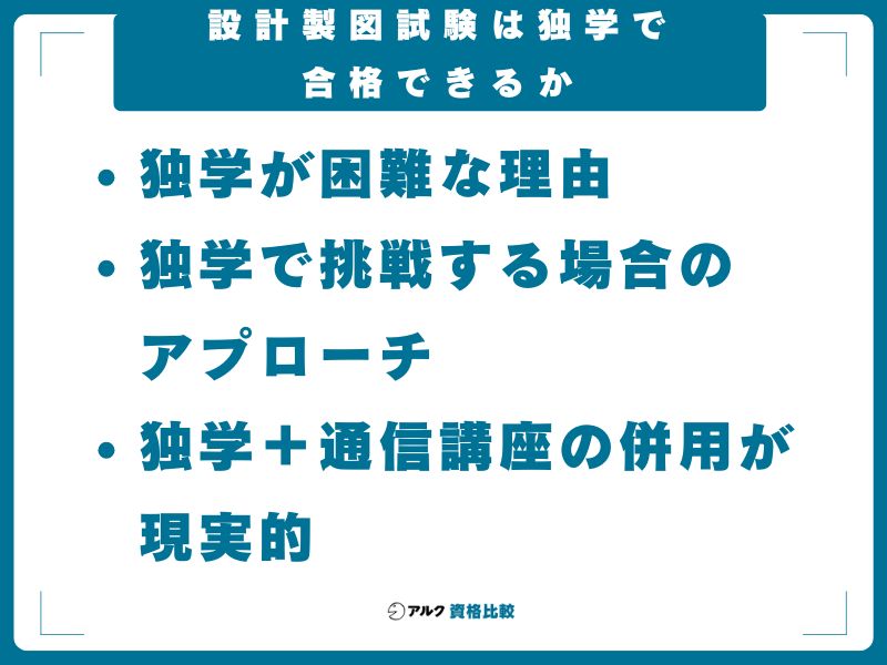 設計製図試験は独学で合格できるか