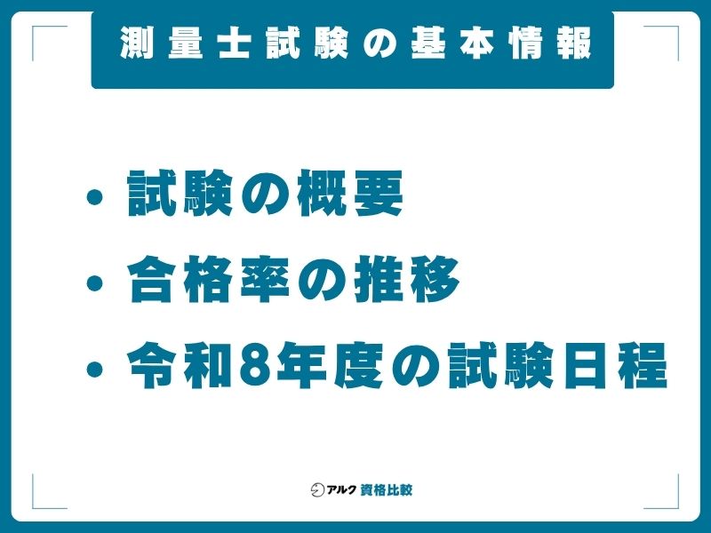 測量士試験の基本情報──令和7年度は合格率40.2%に急変動