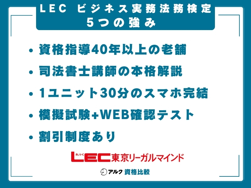 LEC ビジ法 強み