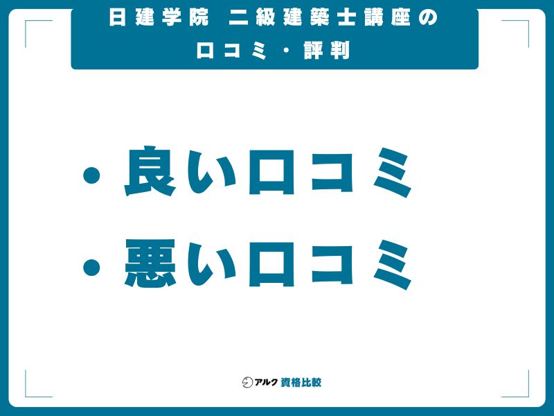 日建学院 二級建築士講座の口コミ・評判