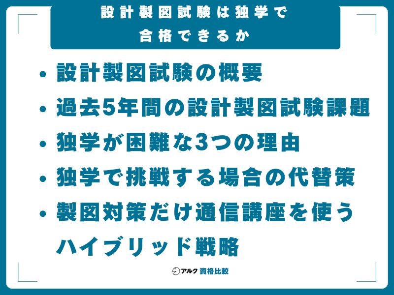 設計製図試験は独学で合格できるか