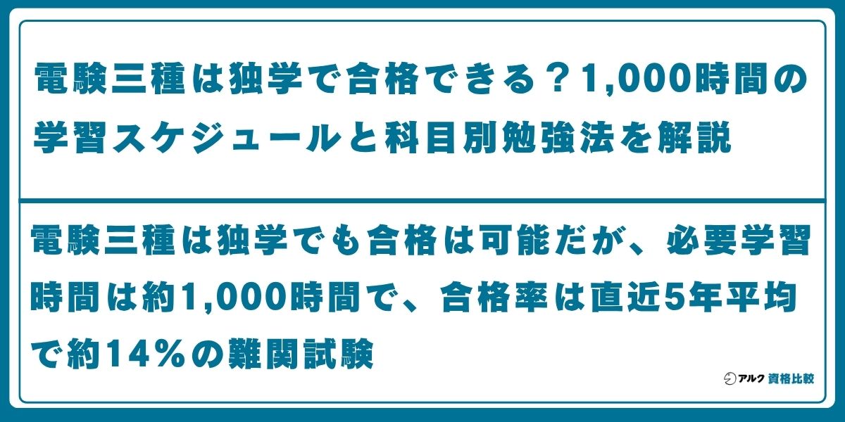電験 3種 独学