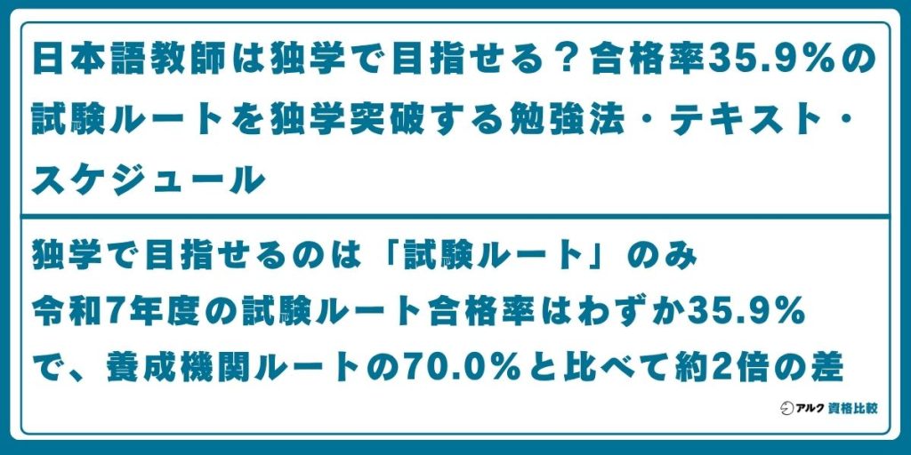 日本語教師 独学