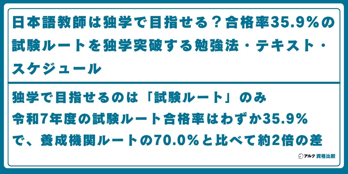 日本語教師 独学