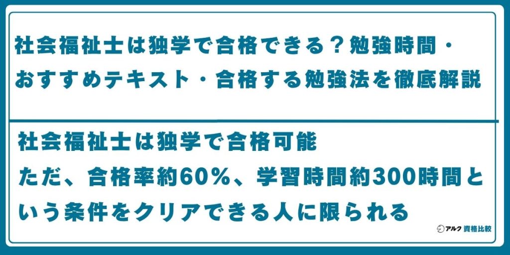 社会福祉士 独学