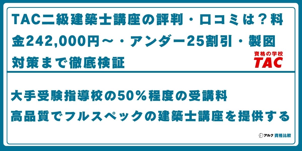 TAC 二級建築士