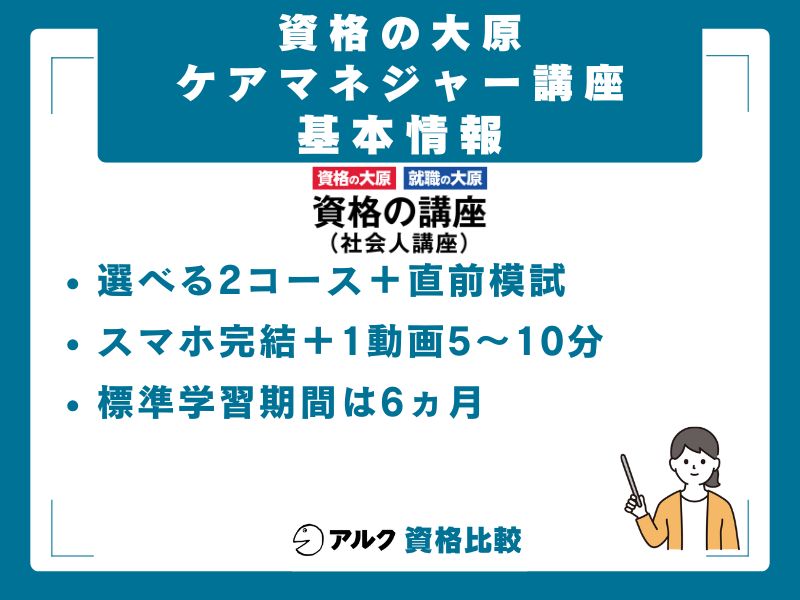 資格の大原のケアマネジャー講座とは?「パススル」の基本情報