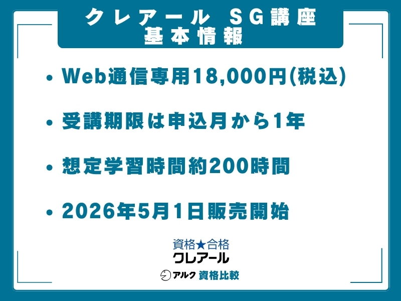 クレアール SG 基本