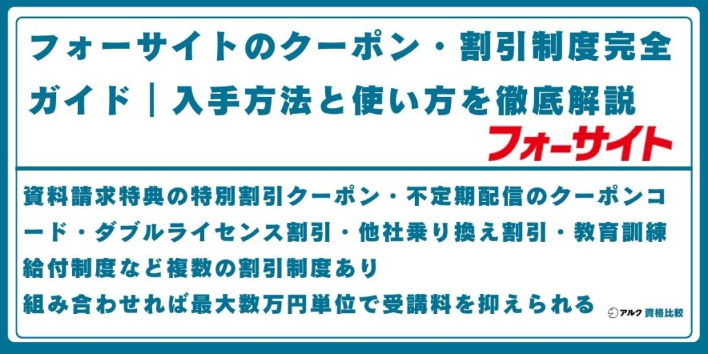 フォーサイト クーポン