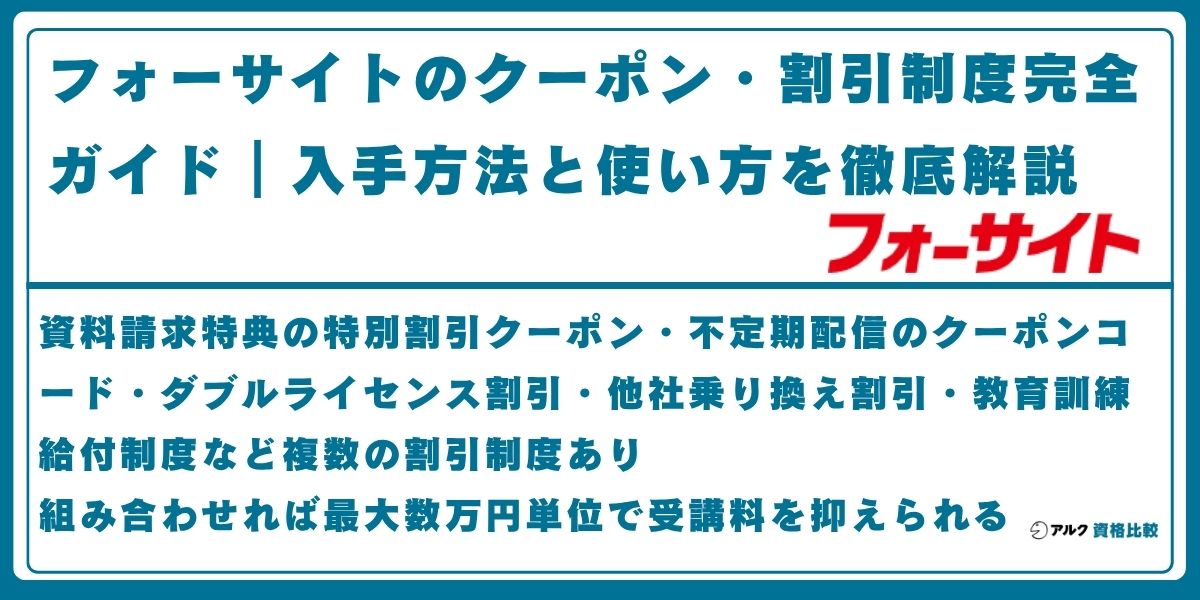 フォーサイト クーポン