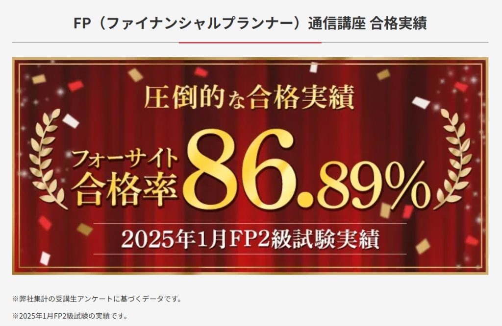 フォーサイト合格率