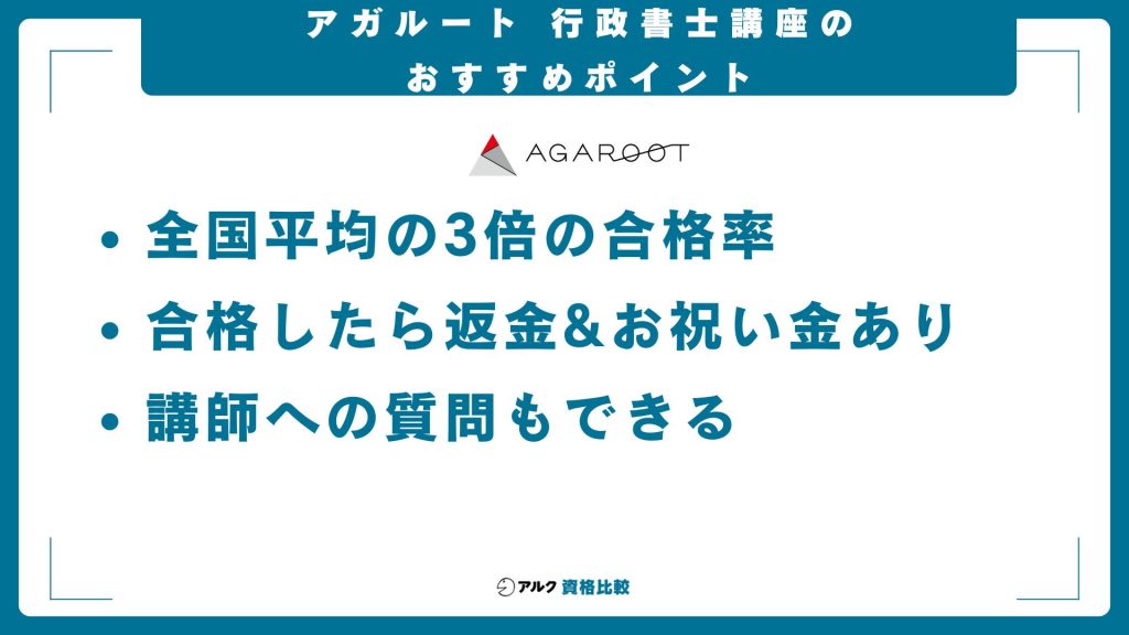 アガルートの行政書士試験講座