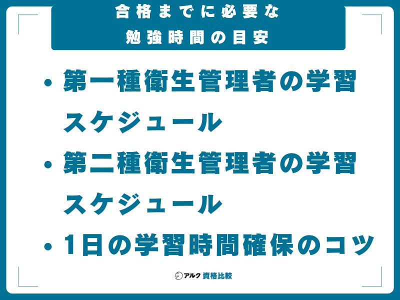 合格までに必要な勉強時間の目安