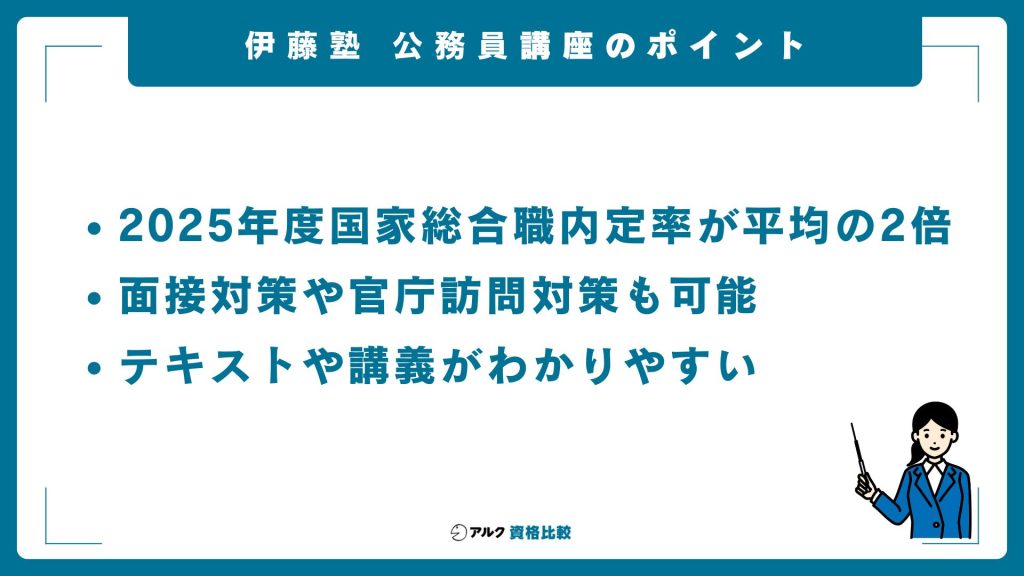 伊藤塾の公務員講座の概要