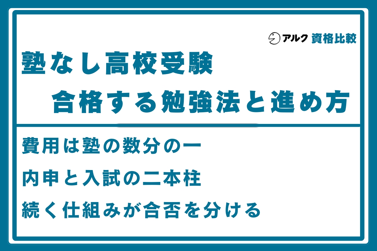 塾なし 高校受験