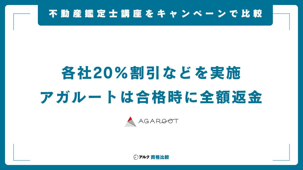 不動産鑑定士の通信講座・予備校をキャンペーン・割引制度で比較