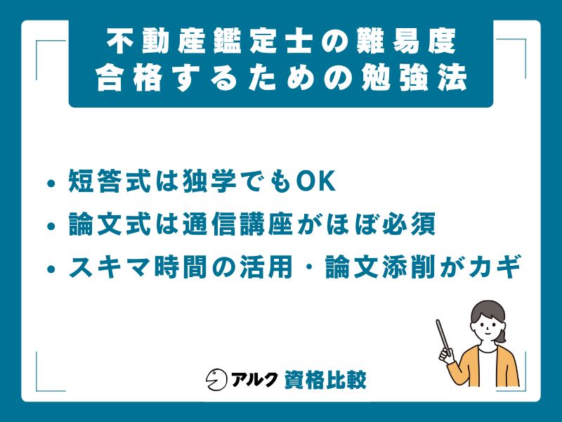 不動産鑑定士試験に合格するための勉強法